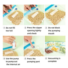 5pcs Vacuum Sealing Bags for Fresh Keeping and Air Extraction