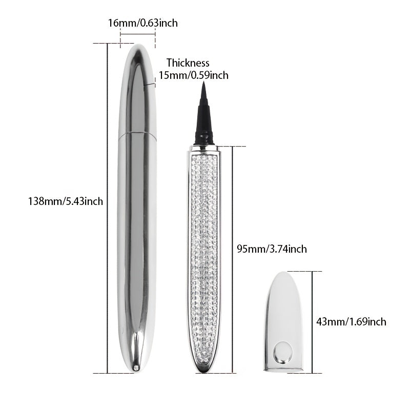 Magic Eyeliner Pen Fast Drying Self Adhesive Waterproof High Pigmented Eyeliner