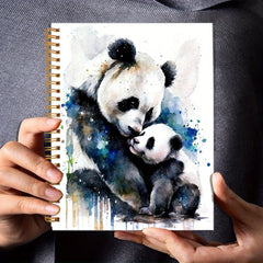 Panda Mother and Baby Notebook - Perfect for Journaling