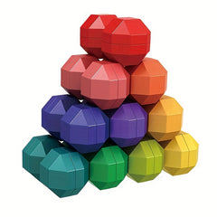 Autism Sensory Fidget Toy 3D Polyhedron Rainbow Ball - Perfect Christmas Gift