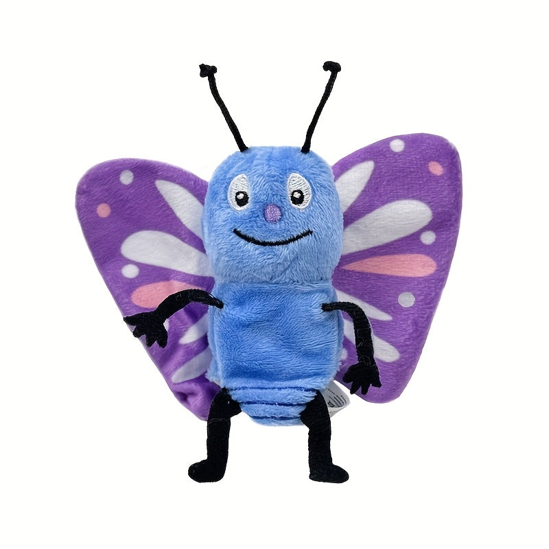 6 Styles Insect Plush Finger Puppets Soft Mini Hand Puppets with Antennae & Eyes