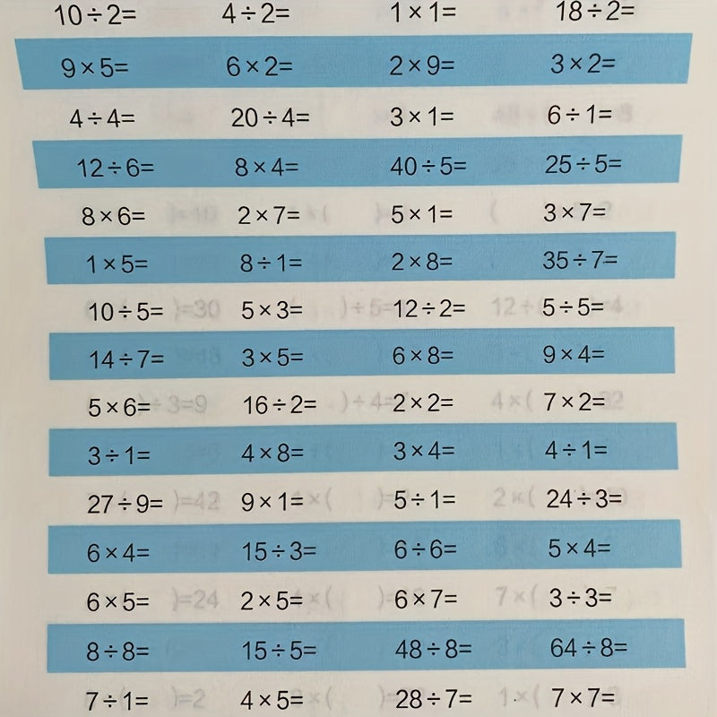 Math Workbook Set: Multiplication & Division Skills Boost