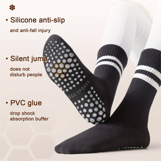 Striped Yoga Socks Women's Non-Slip Sports Socks
