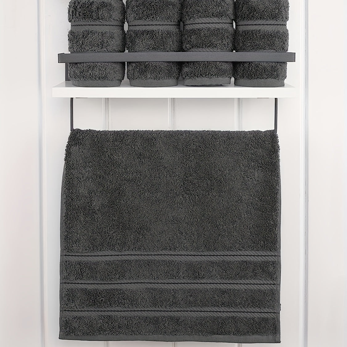 Soft Cotton Hand Towels Set - Absorbent for Bathroom, Gym, Hotel