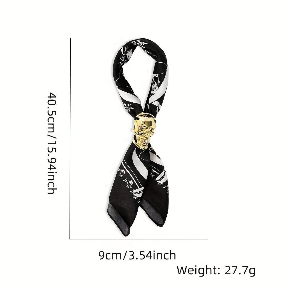 Boys Halloween Skull Buckle Tie Party Decoration