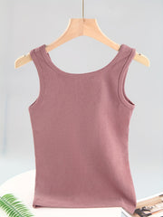 Women's Thermal Crew Neck Sleeveless Top Soft & Comfortable