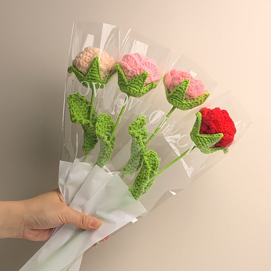 Handcrafted Crochet Rose Bouquet for Mother's & Birthday