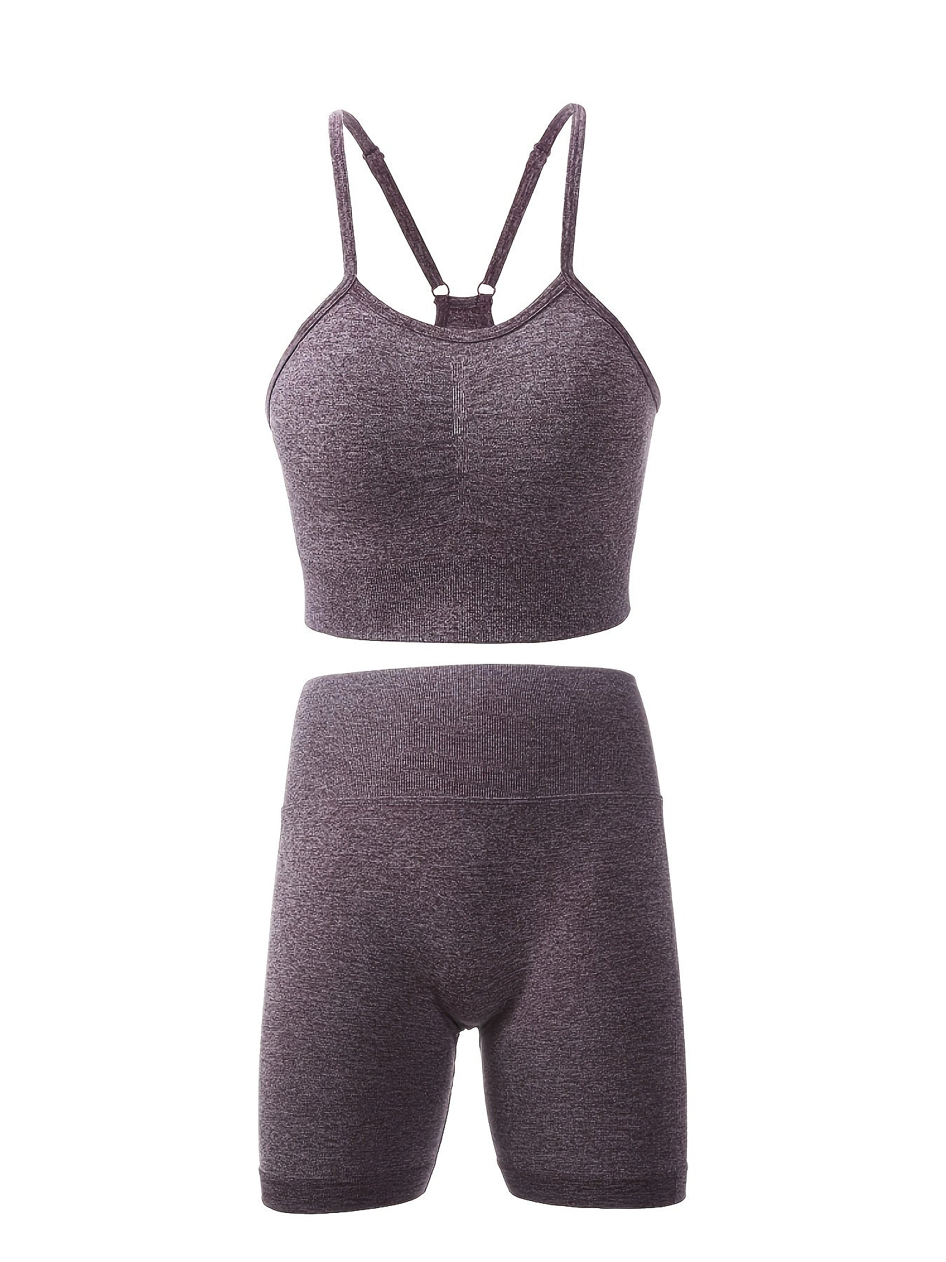 Seamless Yoga Set Cami Crop Top & Butt Lifting Pant