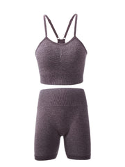 Seamless Yoga Set Cami Crop Top & Butt Lifting Pant