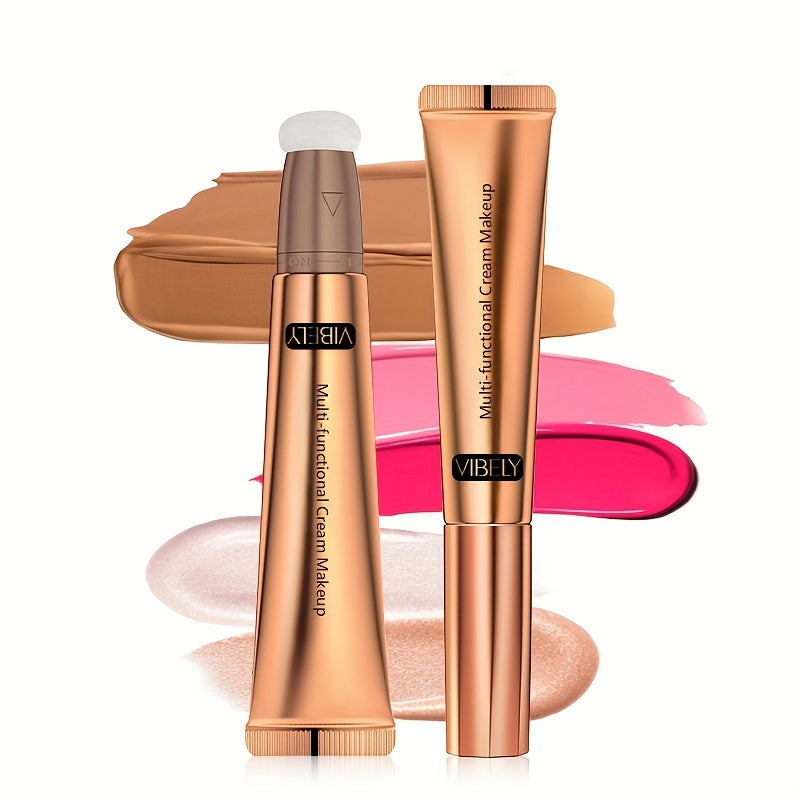 3-in-1 Highlight Contour Blush Stick Waterproof