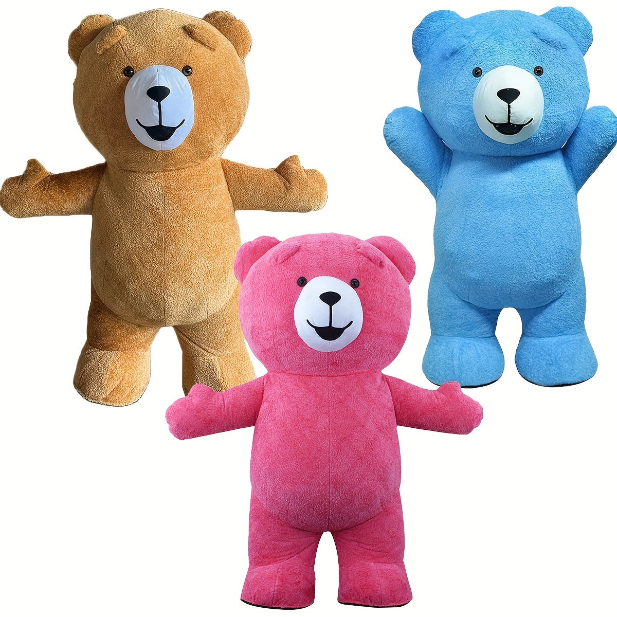 Giant Teddy Bear Inflatable Plush Costume Set 2.6m Options