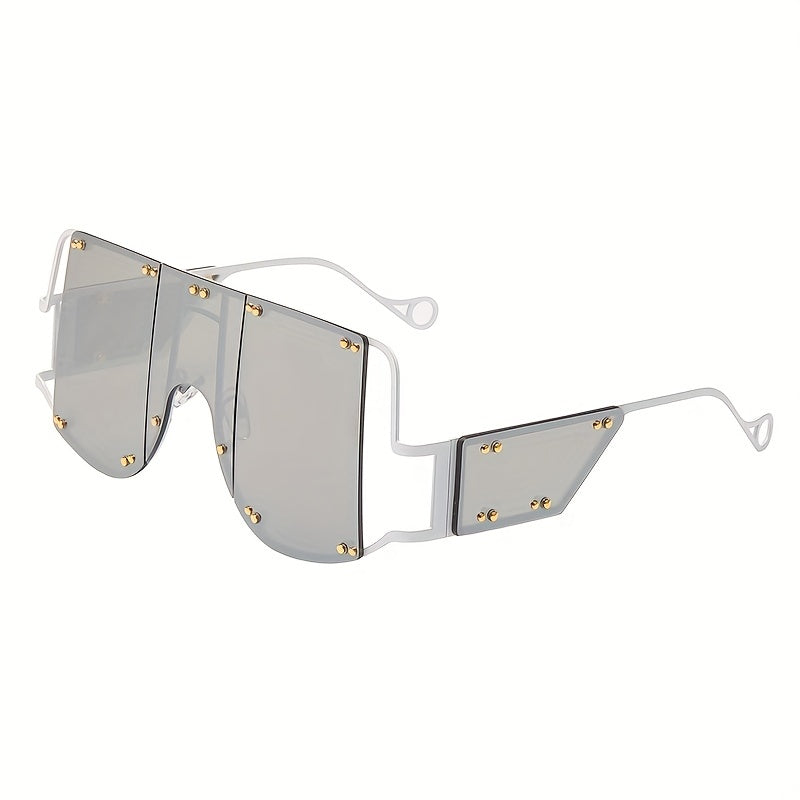Y2K Ombre Lens Sunglasses Rivet Tinted Shades UV400