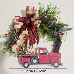 Christmas Red Truck Garland Farmhouse Decoration