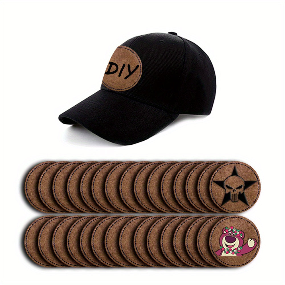 30 Leather Patches Repair Crafts - Iron On