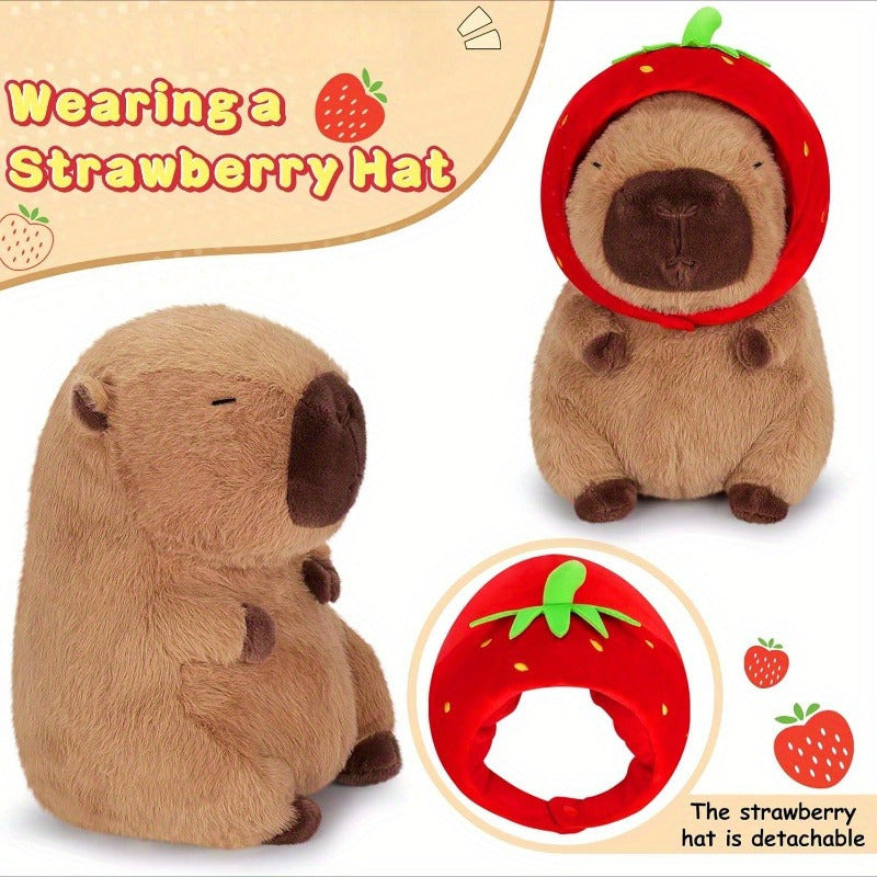 Strawberry Head Doll Guinea Pig Plush Toy