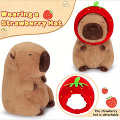 Strawberry Head Doll Guinea Pig Plush Toy
