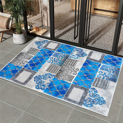 Persian Style Cashmere Area Rug for Living Room Bedroom Study