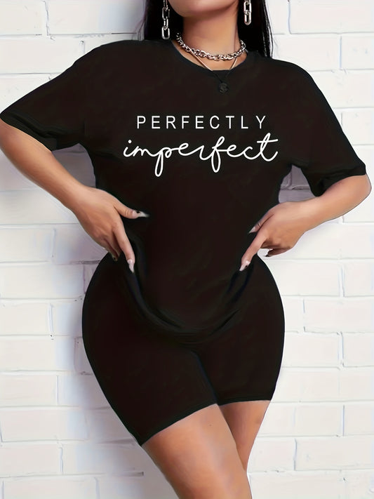  Cartoon Print Casual Two Piece Set