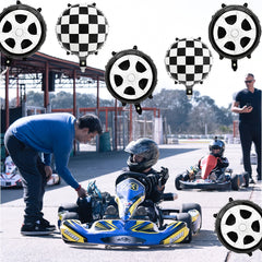 12pcs Race Car Birthday Party Supplies Balloons Set