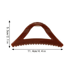 6 Pcs Glossy Triangle Hollow Hair Claw for Women