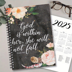 Watercolor Floral Notebook Bible Verses Gift for Women