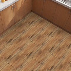 5pcs Wood Pattern Floor Sticker Waterproof Tile Sticker Home Decor 0.7mm