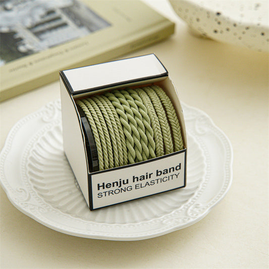 Colorful Braided Hair Tie Small Elastic Hair Bands Ponytail Holder