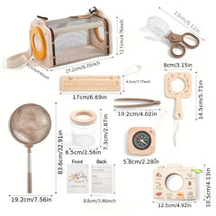 Kids' Insect Exploration Wood Book Plant Observation Board