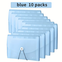 10pcs Invoice Storage Bag A4 Receipt Document Organizer