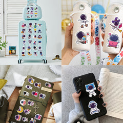 61pcs Astronaut Waterproof PVC Stickers for Water Bottles Laptop