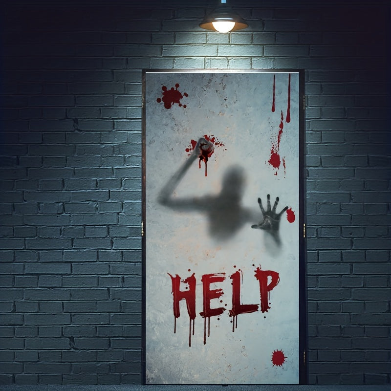 Scary Halloween Window Clings Horror Blood Handprints Footprints Stickers