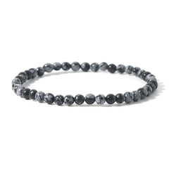 4mm Natural Stone Energy Bracelet Stackable Yoga Healing Beaded Bracelet Gift