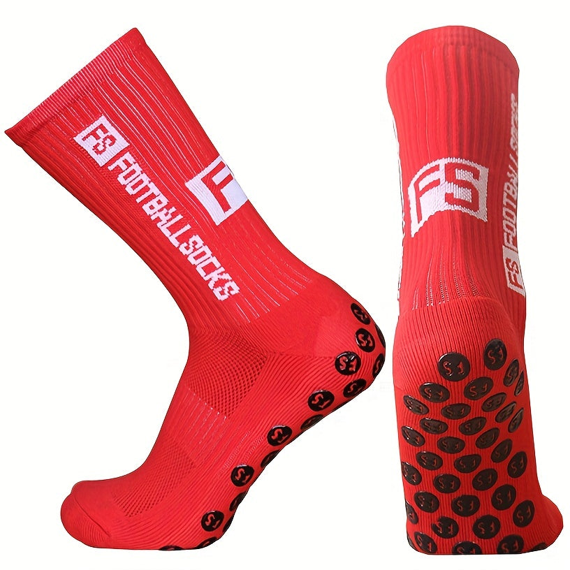 Non-slip Mid Calf Athletic Socks for Football