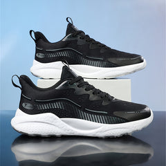 Men's Gradient Colour Sneakers Comfy Non Slip Lace Up Shoes