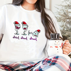 2pcs Xmas DIY Iron On Transfer Stickers T shirts Jackets Jeans Garment Access
