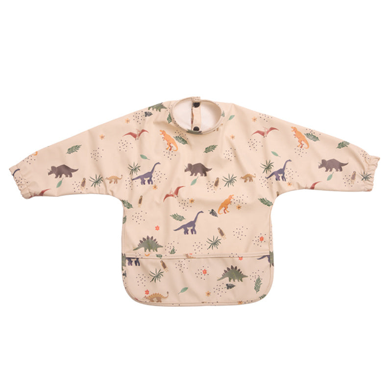 Baby Feeding Bib With Long Sleeves Children Smock Girls Boys Bibs