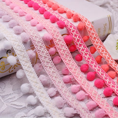 Pompom Lace Ribbon Sewing Accessories DIY Apparel Fabric Embroidery Iron On Hea