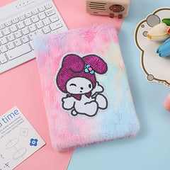 Bunny Plush Cartoon Girl Notebook - Random Style