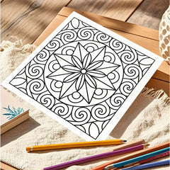 3D Geometry Coloring Book for Adults - Intricate Shapes and Patterns