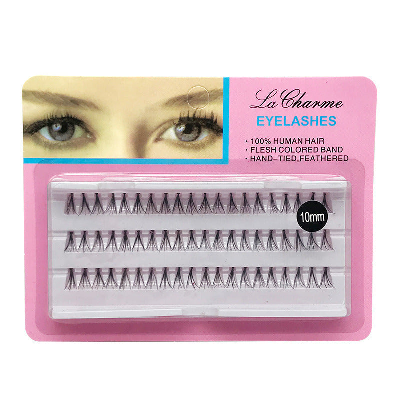 3 Rows Individual Lashes Mini Lightweight 3D Curly False Eyelashes