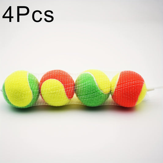 4pcs High Elastic Rubber Tennis Balls for Beginners
