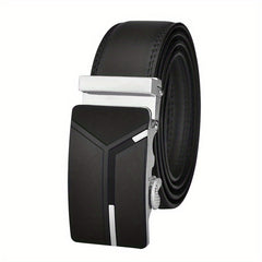 Men's Cow Leather Belt Ratchet Automatic Buckle Belts For Men