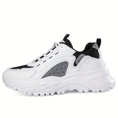 Women's Soft Sole Breathable Chunky Sneakers Lace-Up Casual Running Shoes
