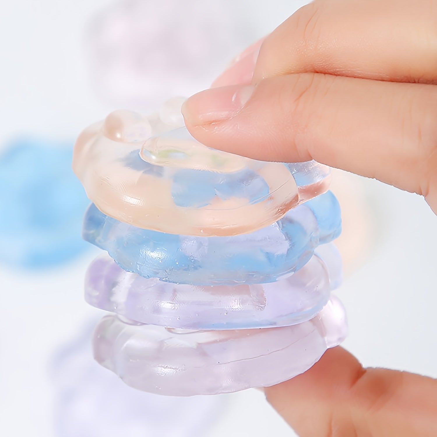 5pcs Cat Paw Stress Relief Fidget Toys Soft Rubber Gummies