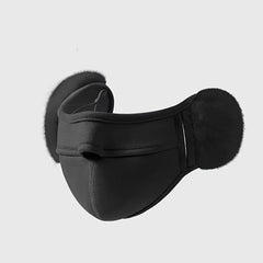 2 in 1 Solid Face Mask Earmuffs, Warm Velvet Ear Warmers