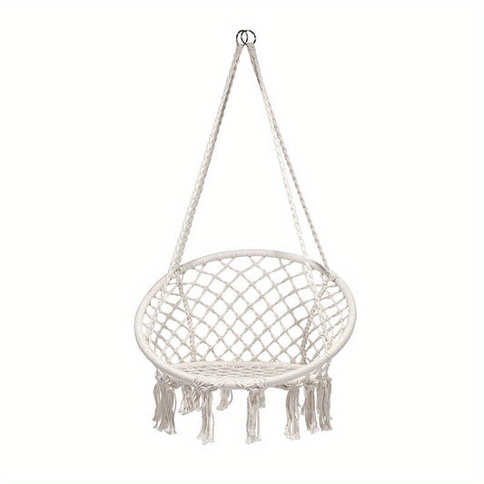 Boho Hammock Swing Chair Tassel Hanging Swing Chair