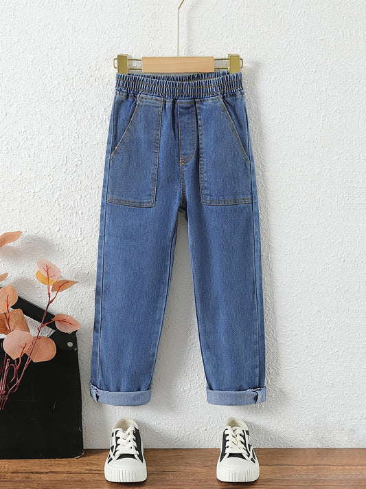 Girls Denim Washed Jeans
