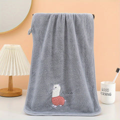 2pcs Embroidered Hand Towel Set Soft Skin-friendly Face Towel