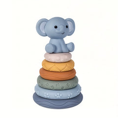 Sensory Elephant Puzzle & Ball Toys Soft Stacked Cubes 6-7pcs