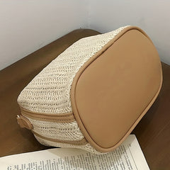 Straw Woven Crossbody Bag for Travel Beach Holiday